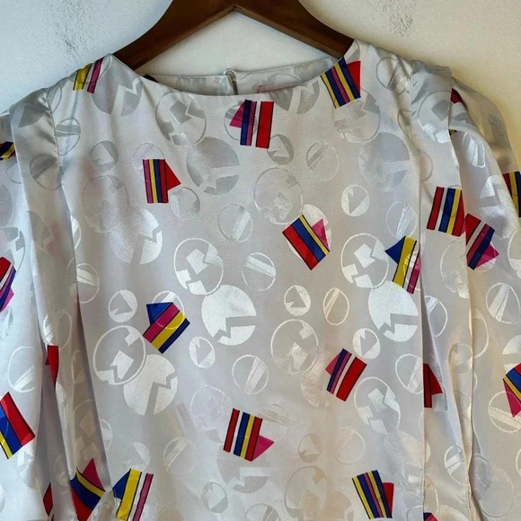 Vintage 80’s Tess Petite Silky Top - Picture 4 of 6